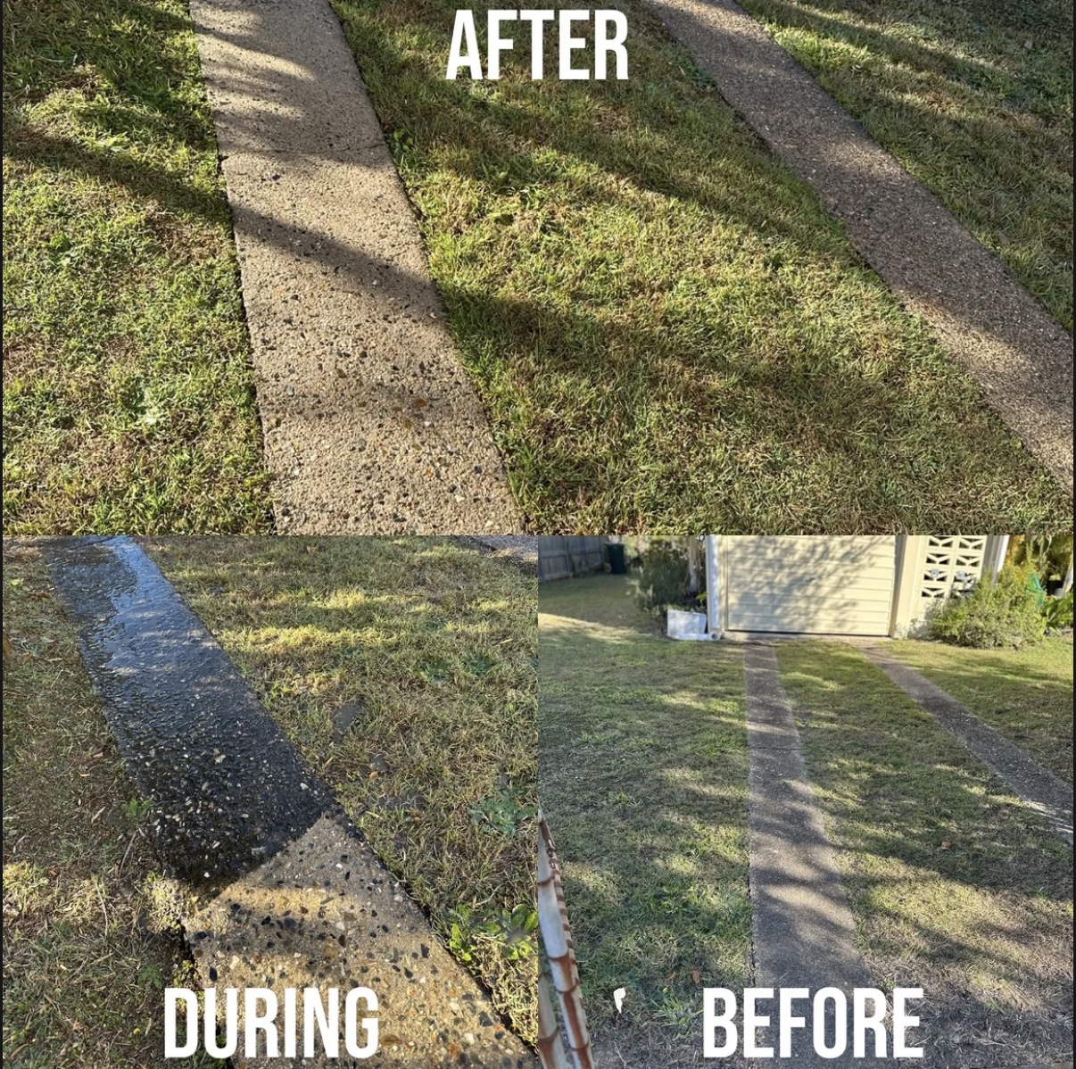 Pathway cleaning before, during and after
